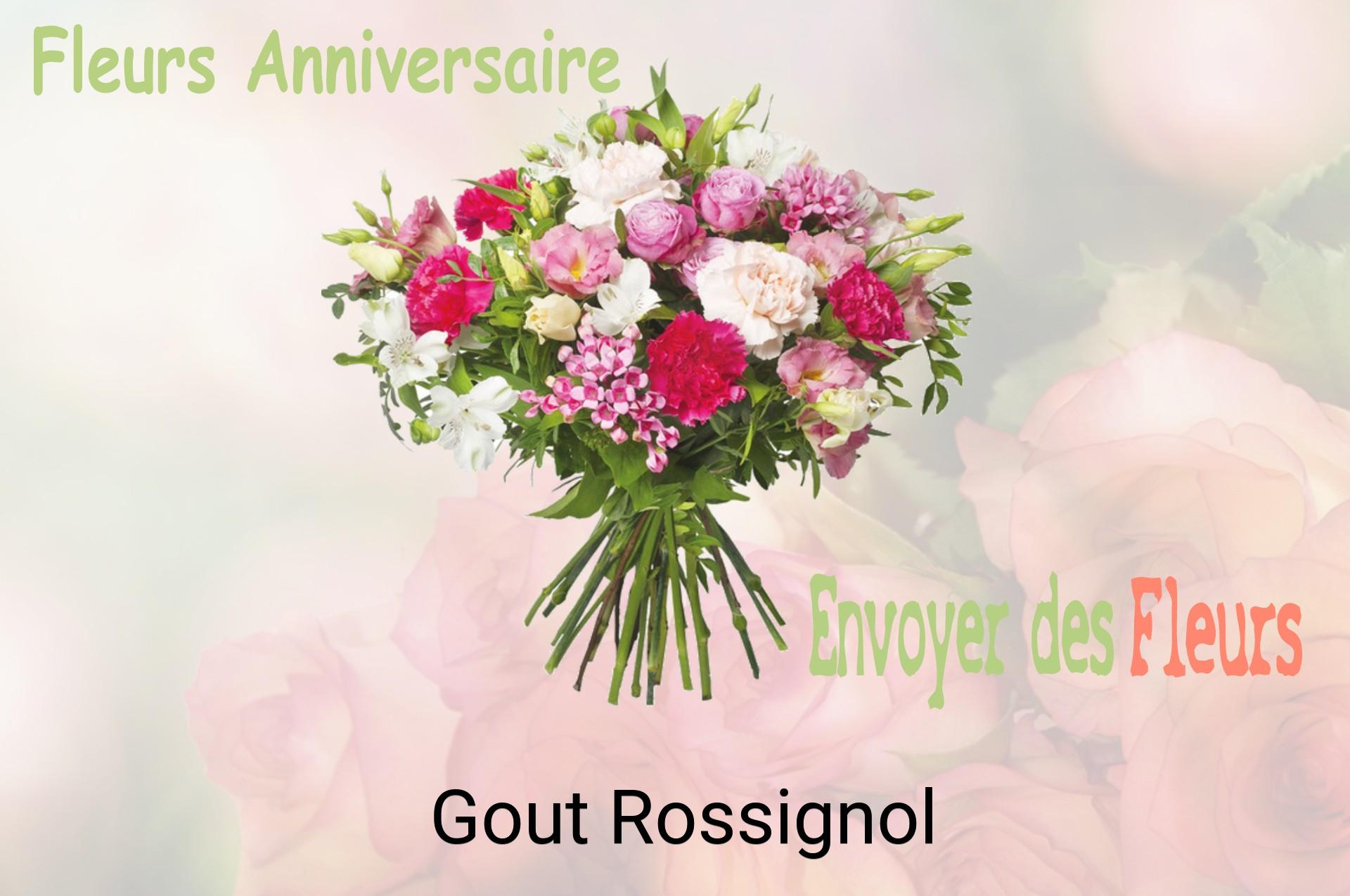 Bouquet de fleurs d’anniversaire livré à Gout-Rossignol